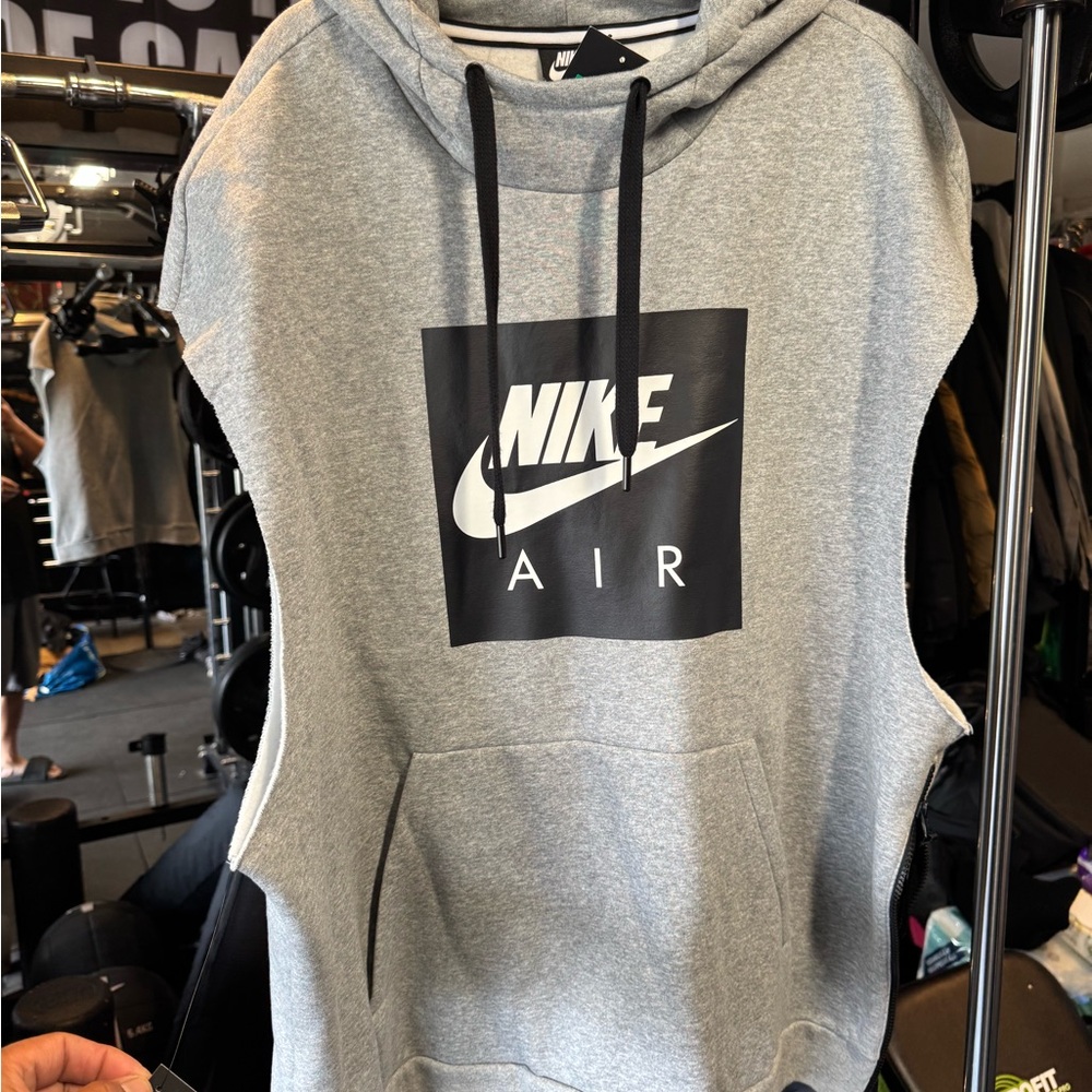 Nike Gray Hoodie with Black Accents